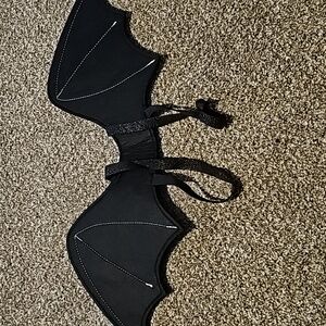 Halloween black bat Medium, unisex with straps And Lights